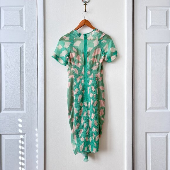 Beguile By Byron Lars Ginkgo Ruched Sheath Dress - Picture 6 of 8